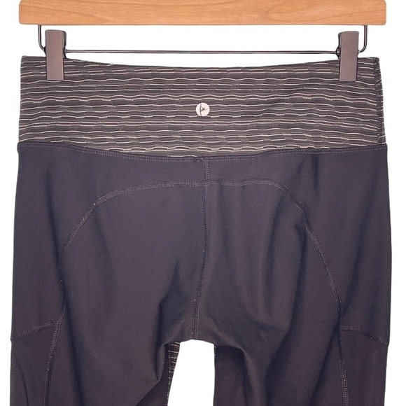 90 Degree By Reflex Gray & Black With Mesh Side Panels Leggings Small Gym - Picture 8 of 10